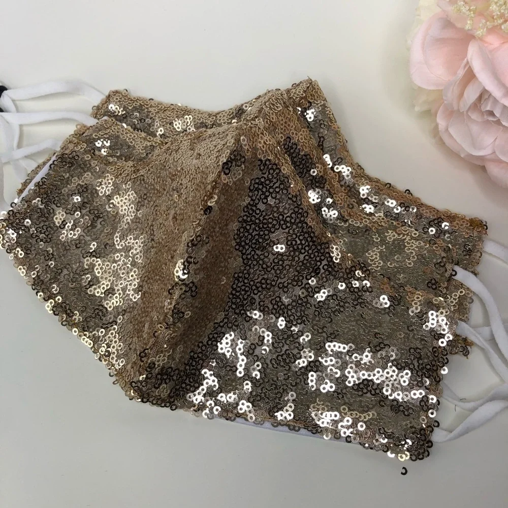 GOLD Sequins Face Mask